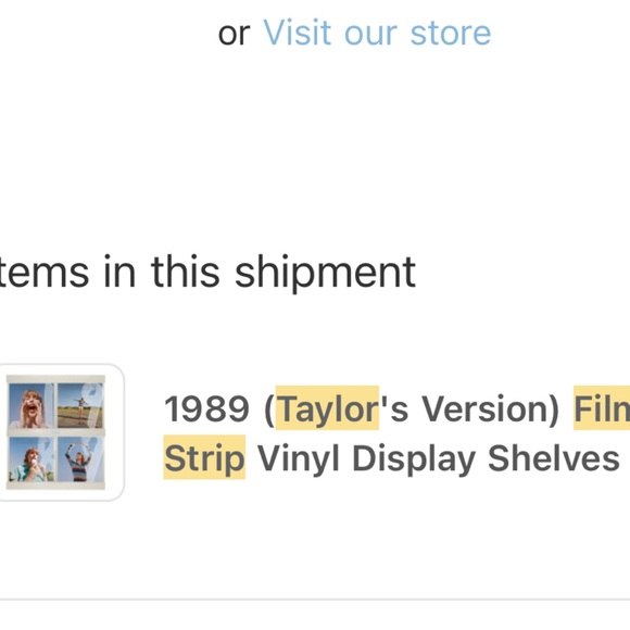 Taylor Swift 1989 Vinyl Set of 4 with Film Strip Display Shelves - Picture 14 of 16